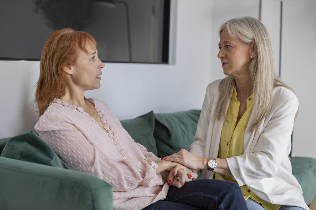 mature women, therapy, psychologist, depression, medical consultation with the doctor